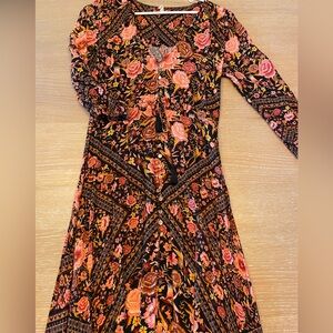 Spell the Gypsy Button Front Maxi Dress-Size M